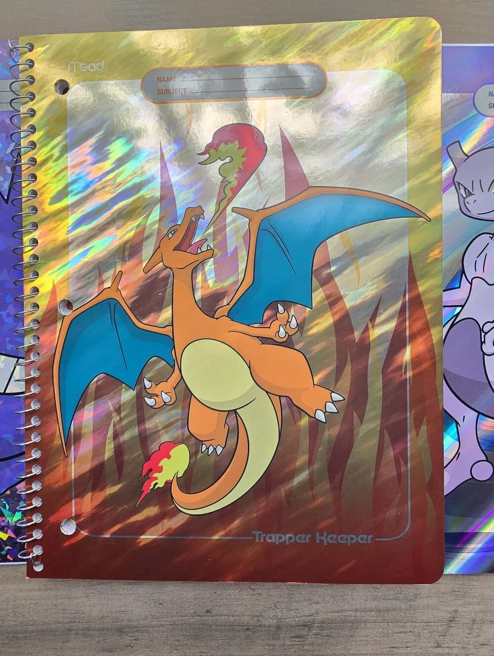 Target x Pokemon Gengar, Charizard, & Mewtwo Limited Edition Notebooks Set of 3
